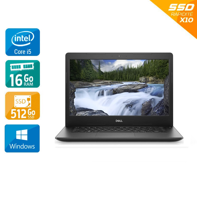 Dell Latitude 3490 14'' i5 Gen 8 - 16Go RAM 512Go SSD Windows 11 Pro  Bon étatOccasion certifiée reconditionnée Bon état -  reconditionné disponible sur Kiatoo