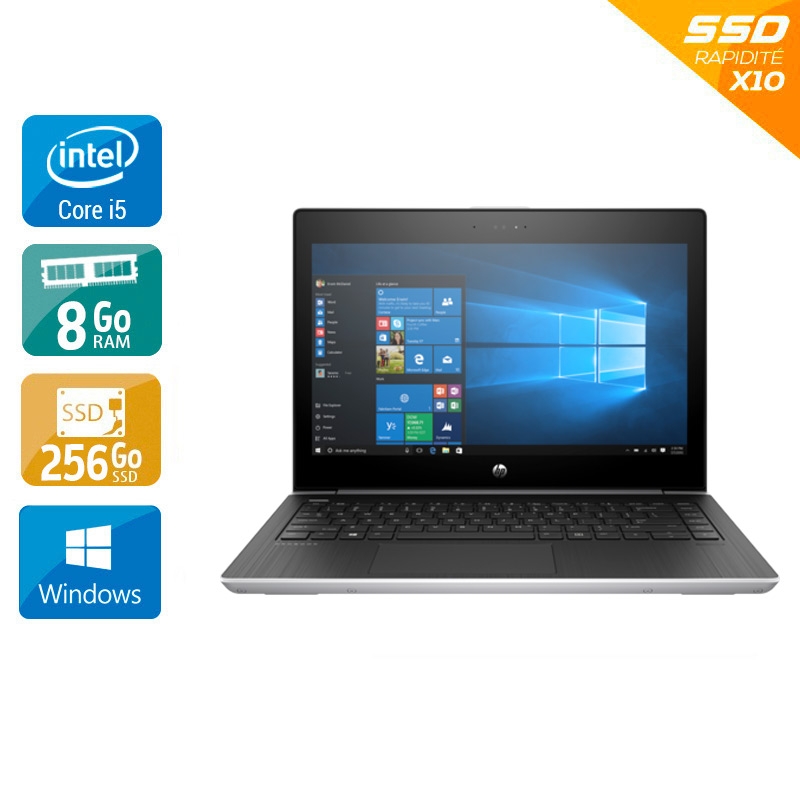 HP ProBook 430 G5 13,3" i5 Gen 8 - 8Go RAM 256Go SSD Windows 11 Pro