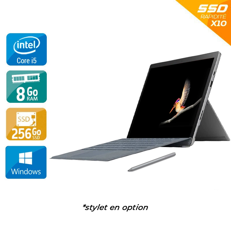 Microsoft Surface Pro 7 12,3'' i5 Gen 10 8Go RAM 256Go SSD Windows 11 Pro + Clavier / - Etat du Produit : Bon état  Bon étatOccasion certifiée reconditionnée Bon état -  reconditionné disponible sur Kiatoo