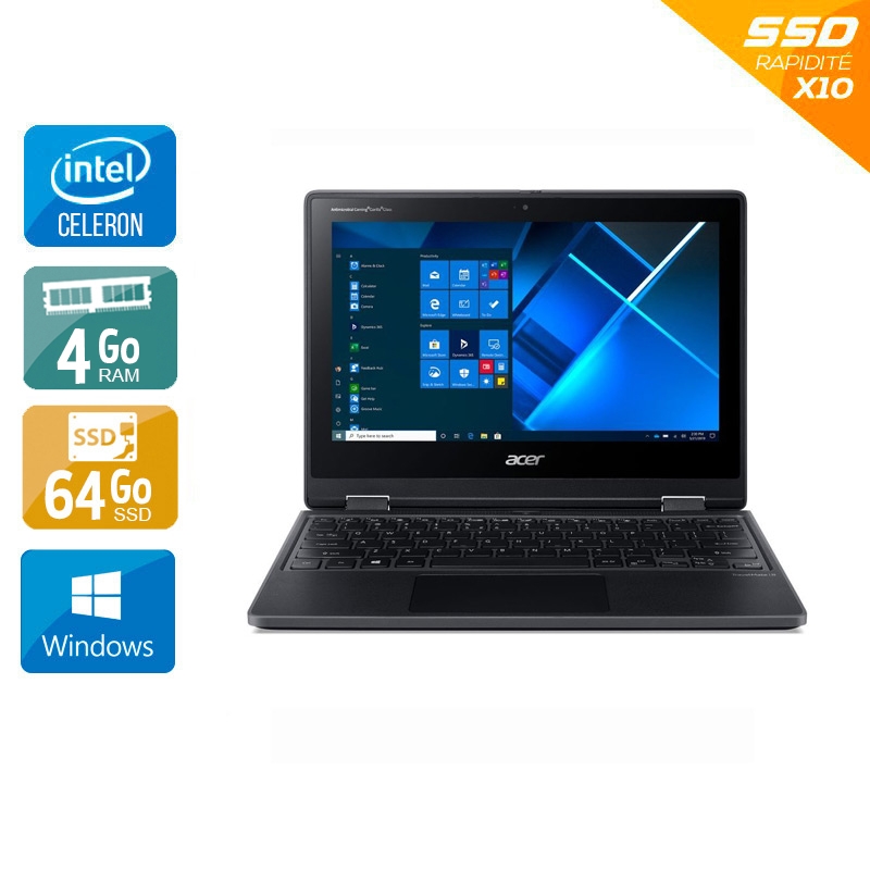 Acer TravelMate SPIN B311RN 31 C1C6 Celeron 4Go RAM 64Go SSD Windows 10