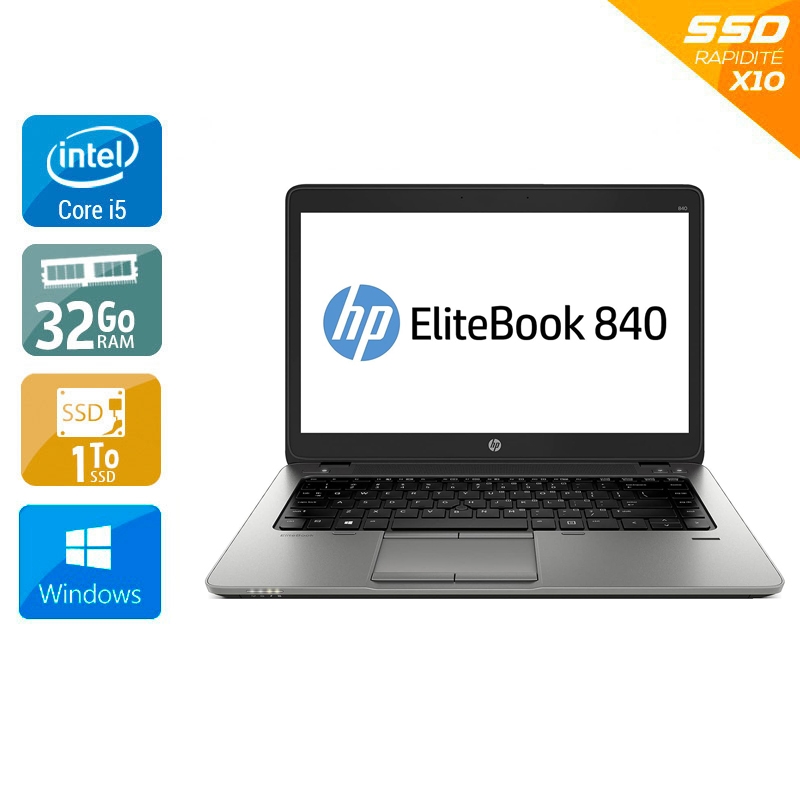 HP EliteBook 840 G8 14" i5 Gen 11 - 32Go RAM 1To SSD Windows 11