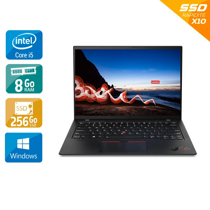 Lenovo Thinkpad X1 Carbon Gen 9 14" i5 Gen 11 8Go RAM 256Go SSD Windows 11