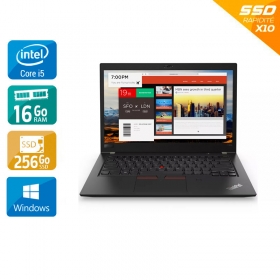 Lenovo ThinkPad T480s 14" i5 Gen 8 - 16Go RAM 256Go SSD Windows 11