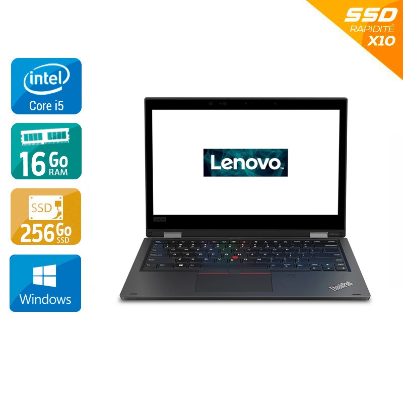 Lenovo ThinkPad L390 13,3" i5 Gen 8 - 16Go RAM 256Go SSD Windows 11 Pro