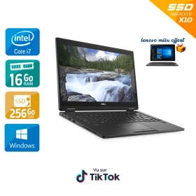 Dell Latitude 7390 13,3" i7 Gen 8 16Go RAM 256Go SSD Windows 11 +  Lenovo IdeaPad Miix 310 Offert