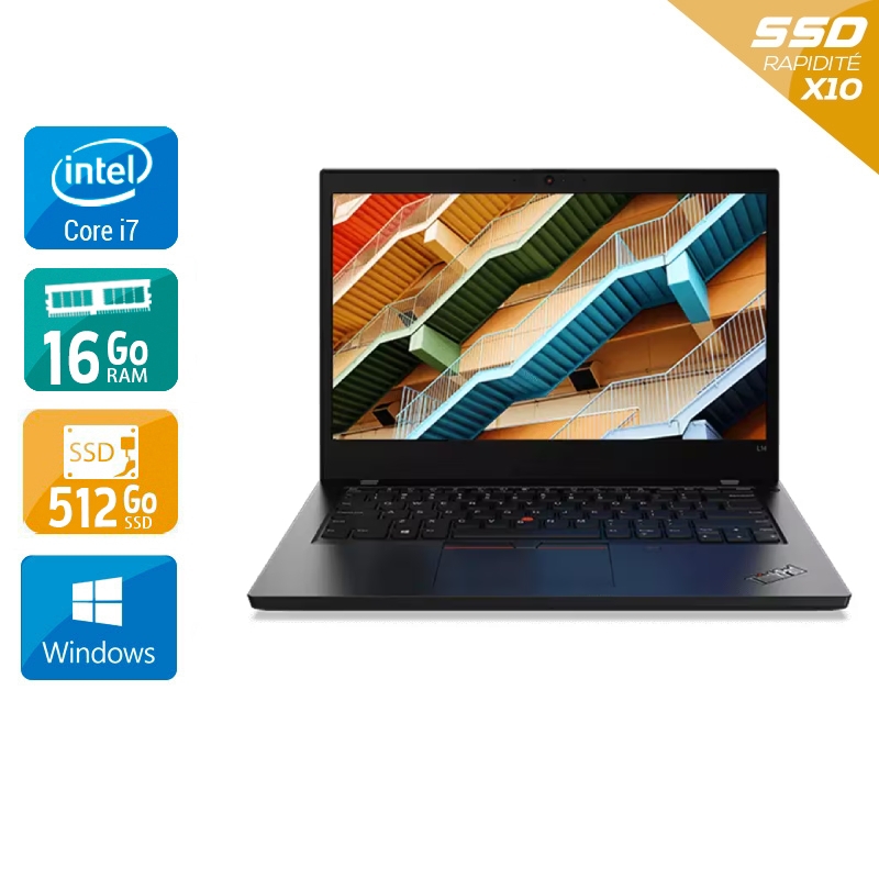 Lenovo ThinkPad L14 GEN 1 14" i7 Gen 10 - 16Go RAM 512Go SSD Windows 11