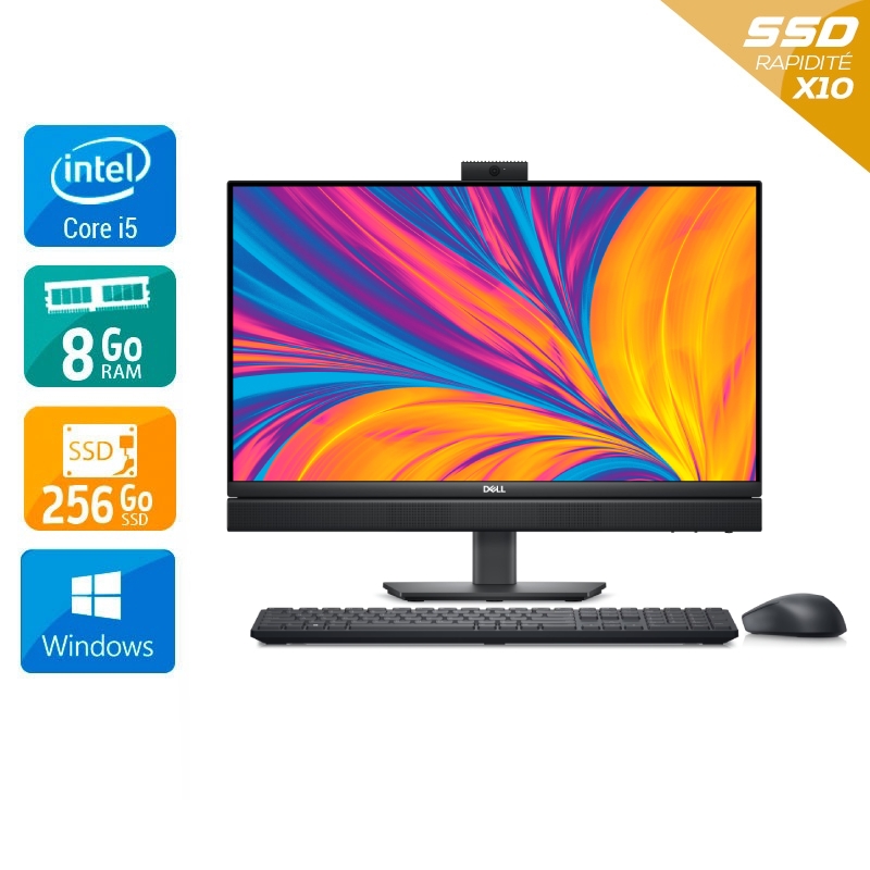 Dell OptiPlex 7420 (35W) AIO i5 23.8" 8Go RAM 256Go SSD Windows 11 Pro NEUF