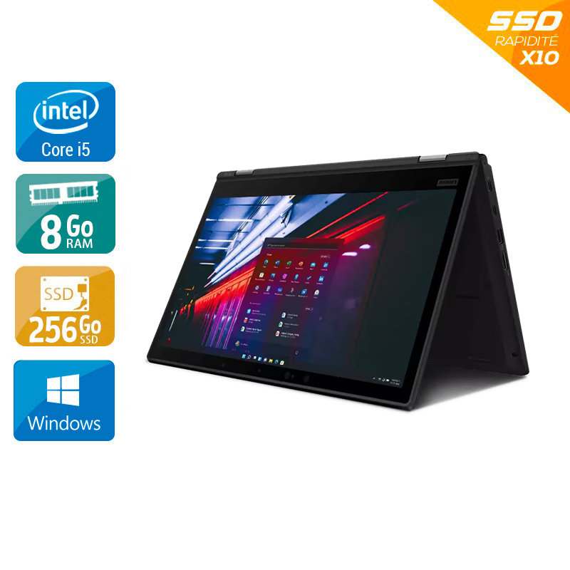 Lenovo ThinkPad L390 Yoga 13,3" i5 Gen 8 - 8Go RAM 256Go SSD Windows 11 Pro