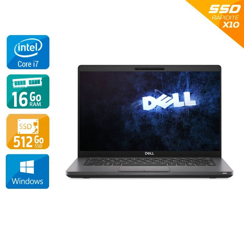Dell Latitude 5400 14" i7 Gen 8 - 16Go RAM 512Go SSD Windows 11