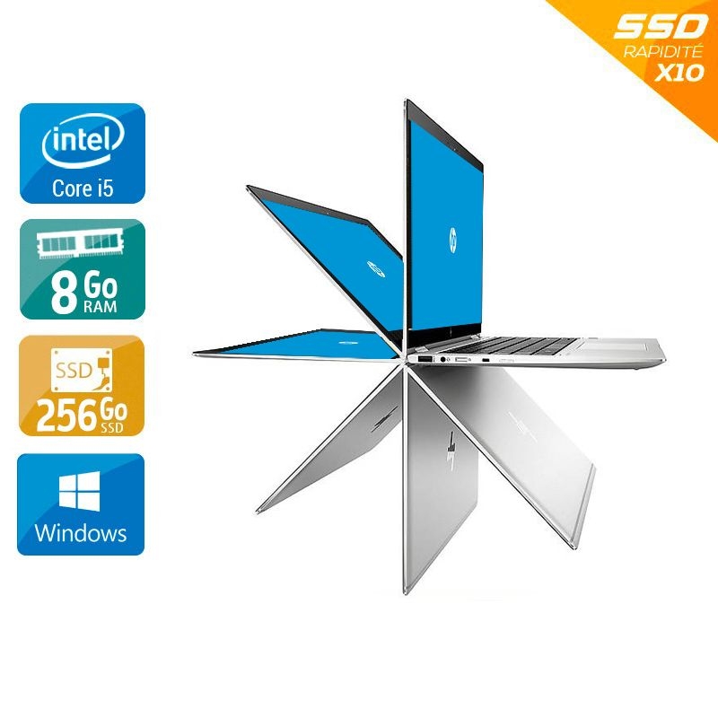 HP EliteBook X360 1030 G2 13,3" i5 Gen 7 8Go RAM 256Go SSD Windows 10