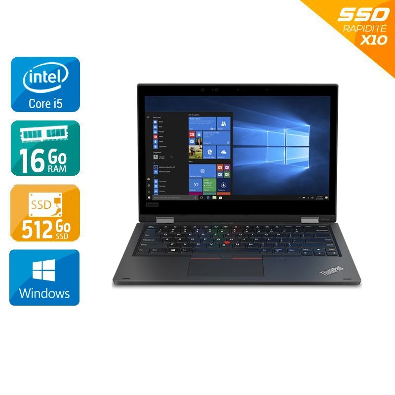 Lenovo ThinkPad L390 13,3" i5 Gen 8 - 16Go RAM 512Go SSD Windows 11 Pro