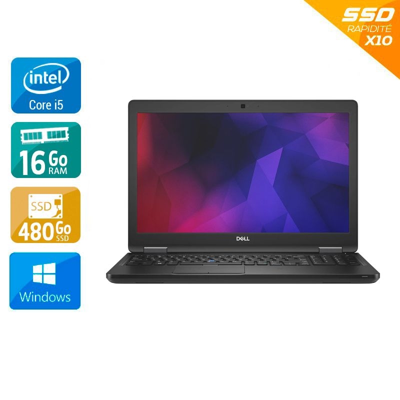 Dell Latitude 5591 15,6" i5 Gen 8 - 16Go RAM 480Go SSD Windows 11