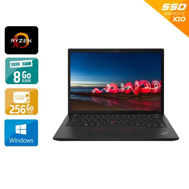 Lenovo Thinkpad X13 Gen 1 Ryzen 5 Pro 13,3" - 8Go RAM 256Go SSD Windows 11
