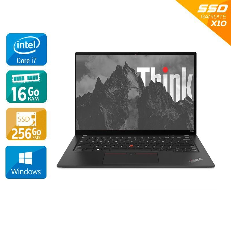 Lenovo ThinkPad T14s Gen 1 14'' i7 Gen 10 - 16Go RAM 256Go SSD Windows 11 - Etat du Produit : État correct  État correctOccasion certifiée reconditionnée Bon état -  reconditionné disponible sur Kiatoo