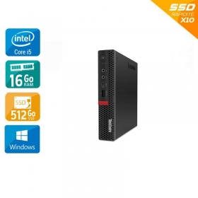 Lenovo ThinkCentre M720Q Tiny i5 Gen 8 - 16Go RAM 512Go SSD Windows 11