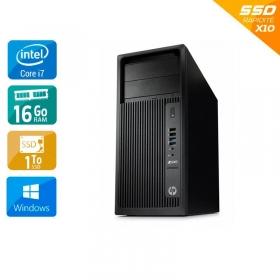 HP Workstation Z240 Tower i7 Gen 7 - 16Go RAM 1To SSD Windows 11