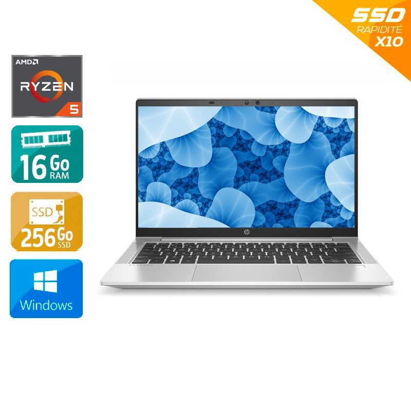 HP ProBook 635 Aero G8 13,3" AMD Ryzen 5 - 16Go RAM 256Go SSD Windows 11