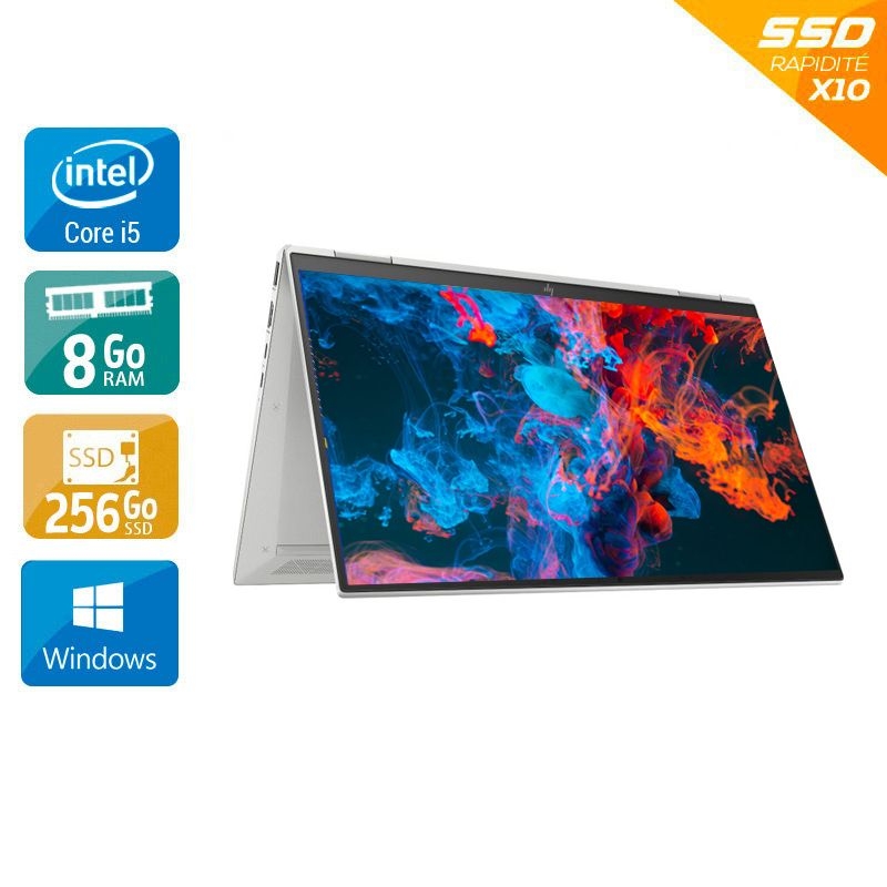 HP EliteBook X360 830 G8 NOTEBOOK PC 13'' i5 Gen 11 - 8Go RAM 256Go SSD Windows 11  État correctOccasion certifiée reconditionnée