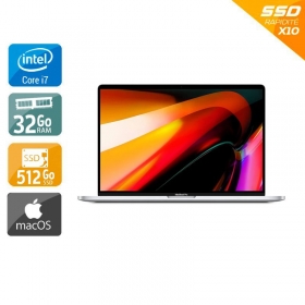 Apple MacBook Pro Touch Bar 16" 2019 Core i7 2,6 Ghz 32Go RAM 512Go SSD