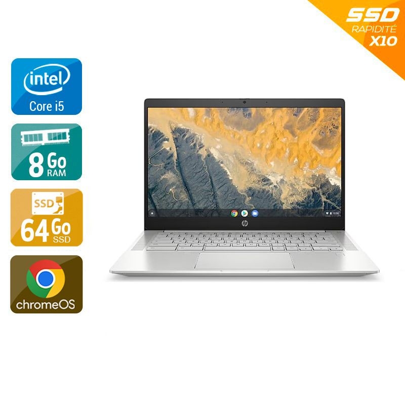 HP Pro c640 Chromebook Enterprise 14" i5 10th 8Go RAM 256Go SSD Chrome OS