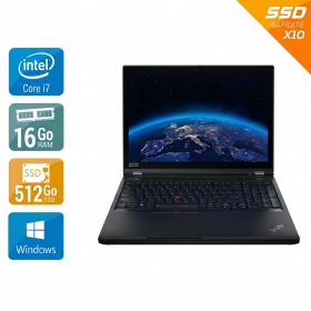 Lenovo ThinkPad P53 15,6" i7 Gen 9 -16Go RAM 512Go SSD Windows 11