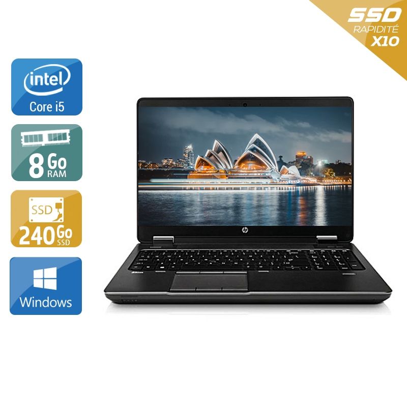 HP ZBook 15 G1 i5 8Go RAM 240Go SSD Windows 10