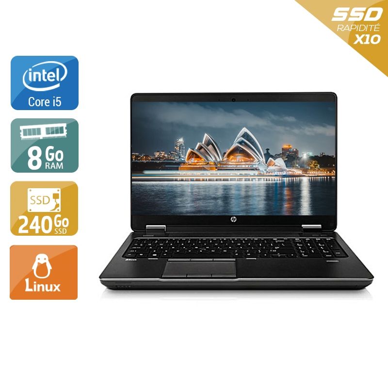HP ZBook 15 G1 i5 8Go RAM 240Go SSD Linux