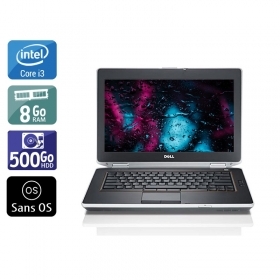 Dell Latitude E6420 i3 8Go RAM 500Go HDD Sans OS